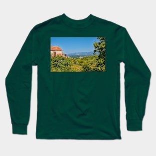 Landscape Near Dobrinj, Krk, Croatia Long Sleeve T-Shirt